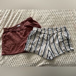 Women’s XL Sonoma Striped and Solid Shorts Set